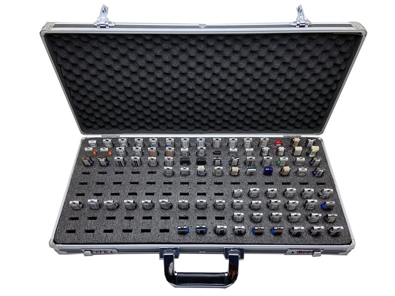 TECH STORE ON Aluminum USB Drive Organizer Case (130 Slots with Handle) â€“ Shockproof & Antistatic Large Storage Box with Combination Lock | Professional Metal Carry Case for IT & Media Professionals - Image 5